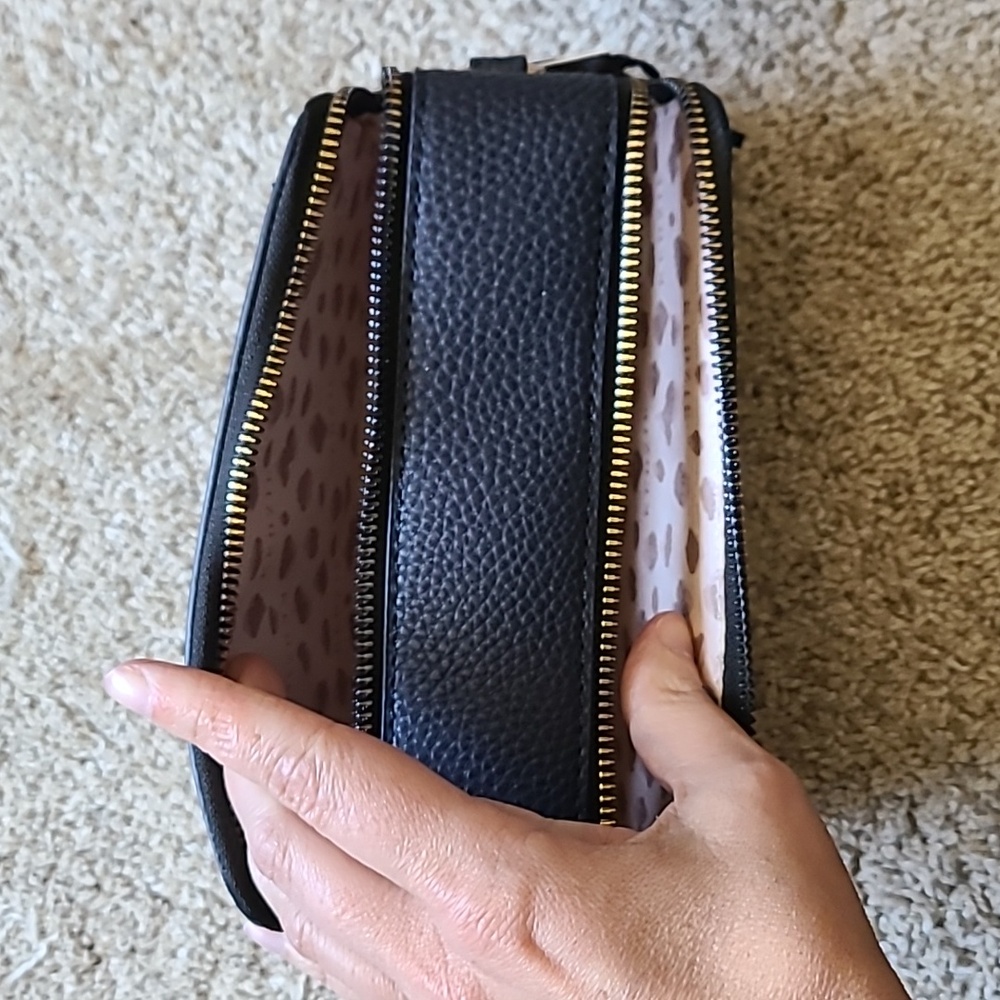 Kedzie Navy Blue Vegan Leather Crossbody - Picture 6 of 10